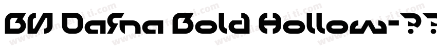 BN Dafna Bold Hollow字体转换